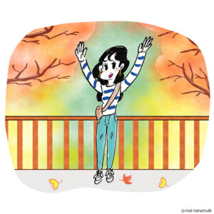 秋とオオカミには騙されない旅 イラスト